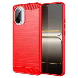 SKALO OnePlus Nord CE5 Armor Carbon Cover - Rød