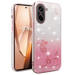 SKALO OnePlus Nord 5 KADEM Glitter Suojakuori - Ruusukulta