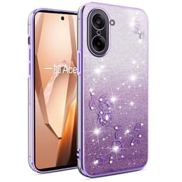 SKALO OnePlus Nord 5 KADEM Glitter Suojakuori - Violetti