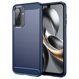 SKALO Samsung A17 Armor Carbon Suojakuori - Sininen