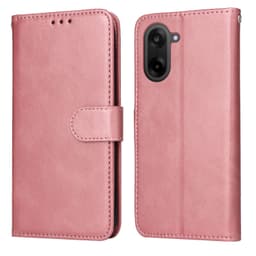SKALO OnePlus Nord CE5 PU-nahka Lompakkokotelo - Pinkki
