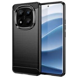 SKALO Xiaomi Redmi Note 14 Pro+ 5G Armor Carbon Cover - Sort