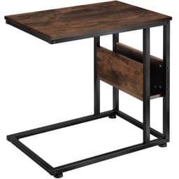 tectake Sidebord Wigan 55 x 36.5 x 60 cm Industrielt Mørkt Træ, Rustikt