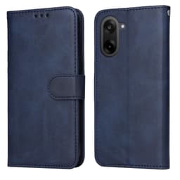 SKALO OnePlus Nord CE5 PU-nahka Lompakkokotelo - Sininen
