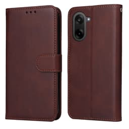 SKALO OnePlus Nord CE5 PU-nahka Lompakkokotelo - Ruskea
