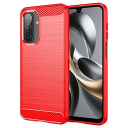 SKALO Samsung A17 Armor Carbon Suojakuori - Punainen