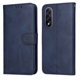 SKALO OnePlus Nord 5 PU-nahka Lompakkokotelo - Sininen