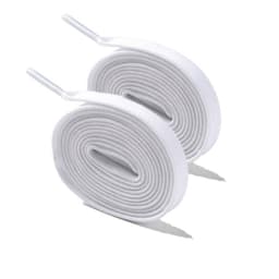 4 par dobbeltlags skolisser, 1,4 meter hver Varm hvit