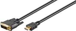 DVI-D/HDMI-kabel, forgyldt