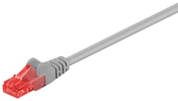 CAT 6 -kytkentäkaapeli, U/UTP, harmaa