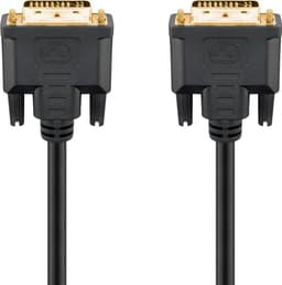 DVI-I Full HD-kabel dual link, gullbelagt