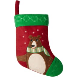 Julstrumpa med björnmotiv