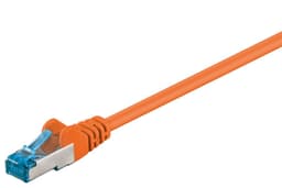 Patchkabel CAT 6A, S/FTP (PiMF), orange, 0,25 m