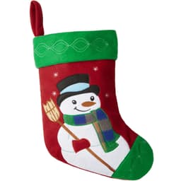 Julstrumpa med snögubbemotiv