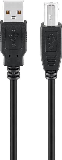 USB 2.0 Hi-Speed -kaapeli, musta