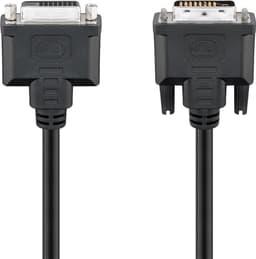 DVI-D Full HD-forlængerkabel Dual Link, forniklet