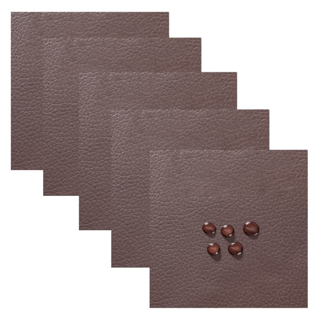 5-delad läderreparationstejp Självhäftande läderreparationslapp DarkBrown