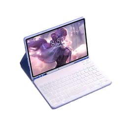 Violetti Bluetooth-näppäimistökotelo taustavalaistulla näppäimistöllä, yhteensopiva Samsung Galaxy Tab S9+/S10+/S9 Plus 12.4 tuuman kanssa