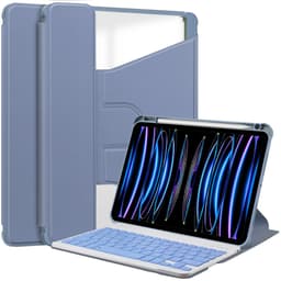 360° Roterende Stativ Bluetooth-Tastaturveske kompatibel med iPad 11 (A16) 2025 / iPad 10. generasjon 10.9'' 2022 - Lavendel Lilla