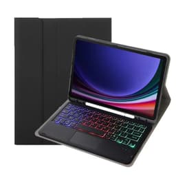 Bluetooth Tastatur Etui med Touchpad og Baggrundsbelyst Tastatur - Kompatibel med Samsung Galaxy Tab S7 FE 5G 12.4 tommer