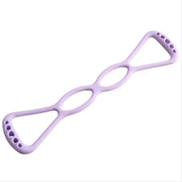 Åttetallsformet motstandsbånd for yoga og stretching Lilla