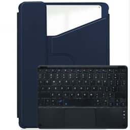 360° Kääntyvä Jalusta Bluetooth-Näppäimistökotelo Yhteensopiva iPad Pro 11:n (2018/2020/2021/2022) Kanssa - Tummansininen