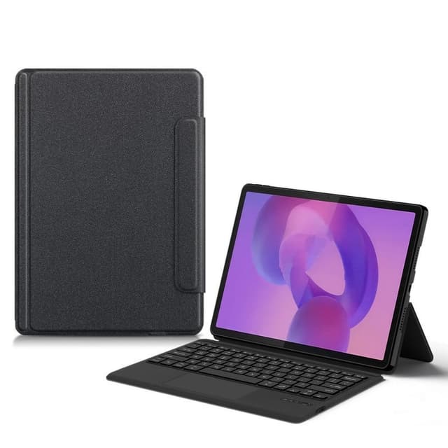 2-i-1 Tangentbordsfodral med Pekplatta för Lenovo Idea Tab Pro 2025 12.7-tum - Svart