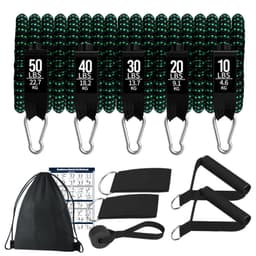 Sett med motstandsbånd til 150 pund, TPE anti-brudd 11 deler treningsbånd