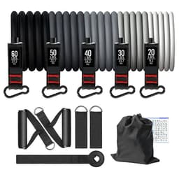 11-delt Gradient Modstandsbåndsæt TPE 200 lbs med instruktioner