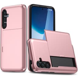 SKALO Samsung S25 FE Armor Korthållare Skal - Roséguld