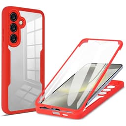 SKALO Samsung S25 FE 360 TPU Suojakuori - Punainen
