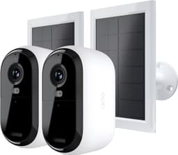 Arlo Essential 3 2K overvågningskamera (2-pak) + Arlo solpanel (2)