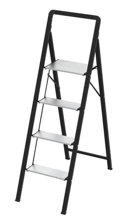 Trappe stige 4-trin - Højde 137,5 cm. H137,5 x B41 x Tykkelse KUN 4,8 cm.