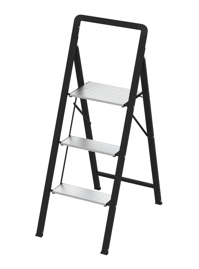 3 trins Trappe stige Højde 113 cm. H113 x B41 x Tykkelse KUN 4,8 cm.