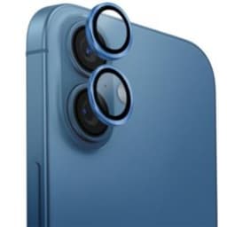 Uniq iPhone 16/16 Plus Kameralinsskydd Härdat glas - Blå