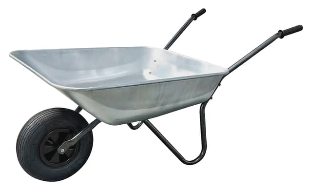 HOME Ithavebør med luftgummihjul og hammerlak 80 liter