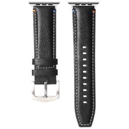 Lær klokkereim Watch 8 (45mm) - Onyx black