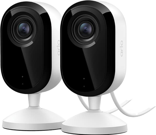 Arlo Essential HD innendørs overvåkningskamera (2-pakning)