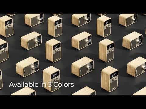 Sangean WR-8 Genopladelig Retro Radio Midnight Oak