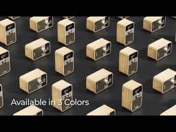 Sangean WR-8 Genopladelig Retro Radio Midnight Oak