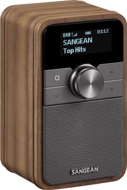 Sangean DDR-8 DAB+ Genopladelig Radio med BT Vintage Walnut