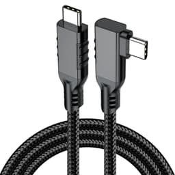 NÖRDIC VR Link kabel 5m USB3.2 Gen1 USB-C til C 20Gbps 100W 4K60Hz hurtig opladning Quest 2 Super Speed USB Link-kabel Sort