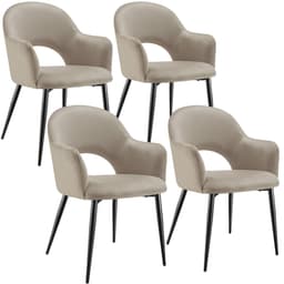 Stol Sachel, velour, polstret, 120 kg
