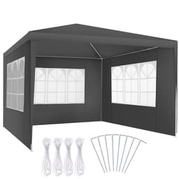 Havepavillon Barinas med 3 sidepaneler, vandtæt, 3x3m