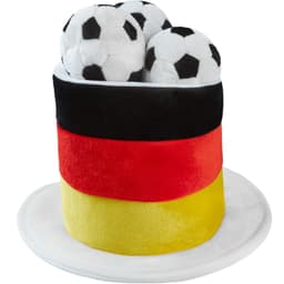 Fodboldfanhat Tyskland med fodbolde