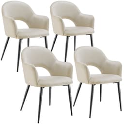 Stol Sachel, velour, polstret, 120 kg