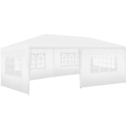 Havepavillon Novara med 5 sidepaneler, vandtæt, 6x3m