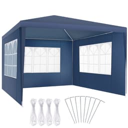 Havepavillon Barinas med 3 sidepaneler, vandtæt, 3x3m