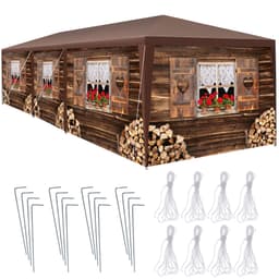 Paviljong almchalet med avtagbara sidodelar