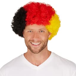 Paryk tyske nationalfarver afro hår